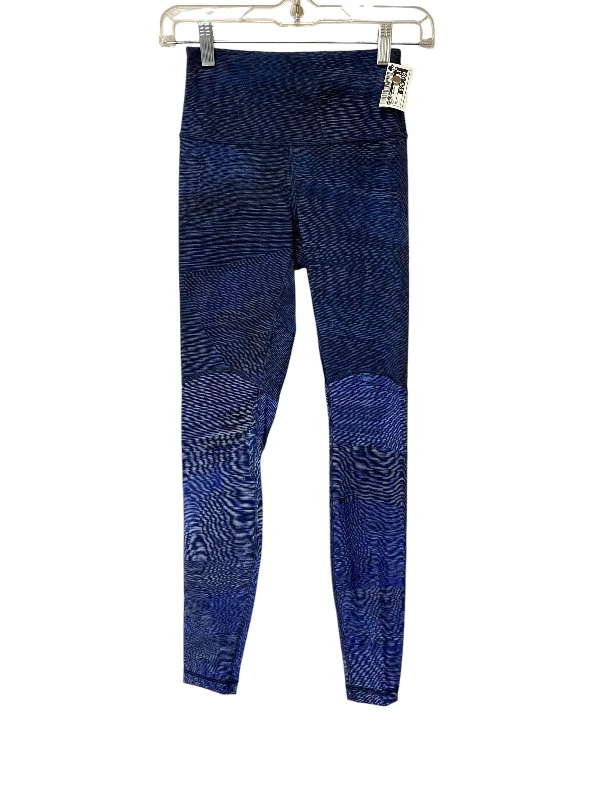 Athletic Leggings By Lululemon In Blue, Size: 4